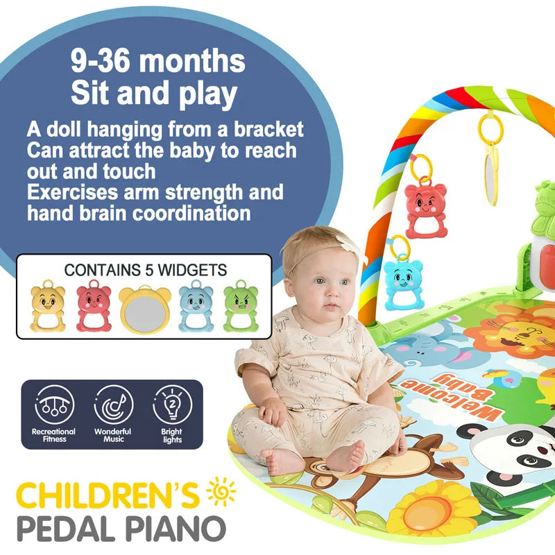 Baby Play Gym Mat with Piano