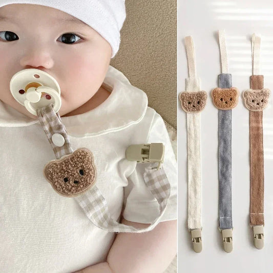 Bear Baby Pacifier Chain Clips