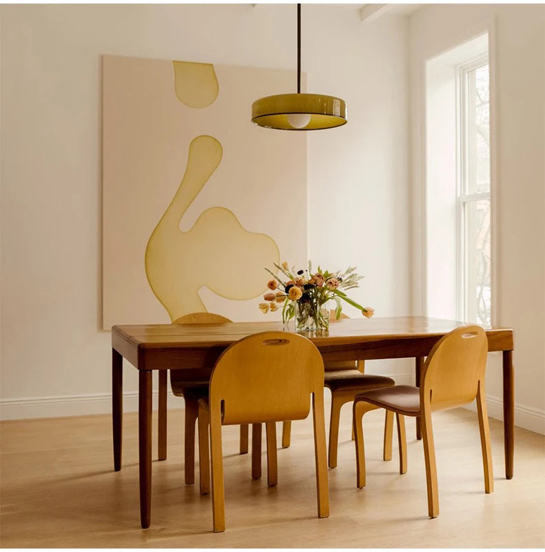 Nordic Retro Glass Pendant Light Dining Table