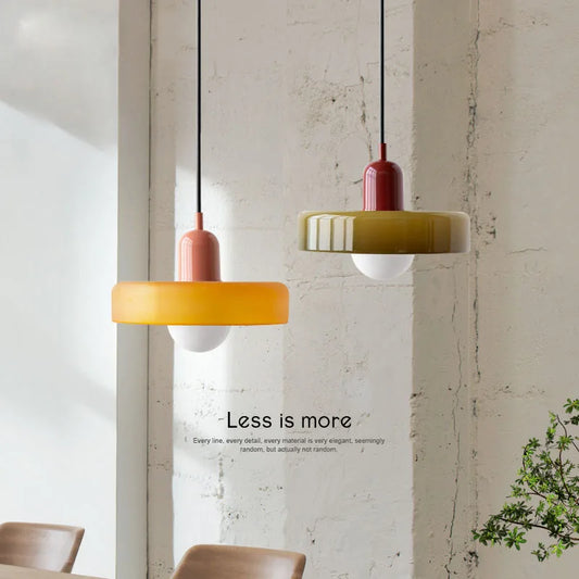 Nordic Retro Glass Pendant Light
