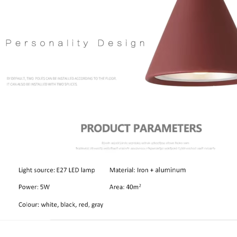 Pendant Light Parametres