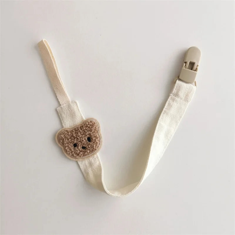Bear Baby Pacifier Chain Clips