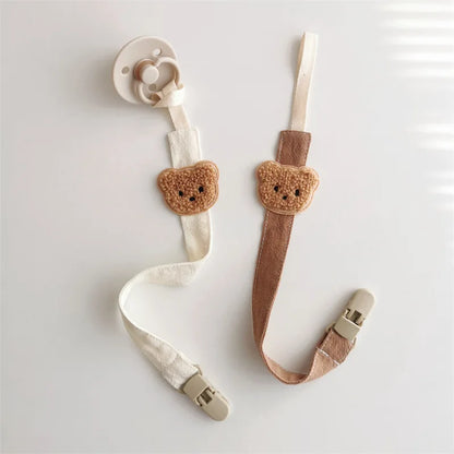 Bear Baby Pacifier Chain Clips