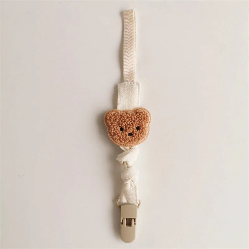Bear Baby Pacifier Chain Clips