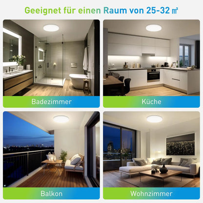Modern LED Ceiling Light – Round Flush Mount for Kitchen & Home