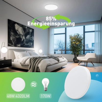 Modern LED Ceiling Light – Round Flush Mount for Kitchen & Home
