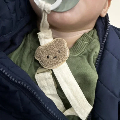 Bear Baby Pacifier Chain Clips