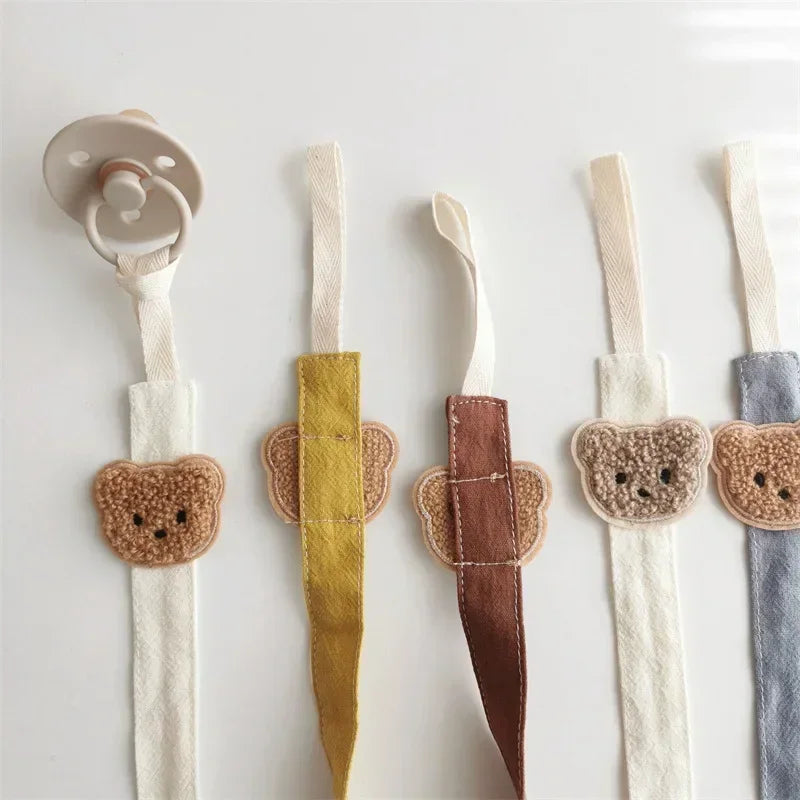 Bear Baby Pacifier Chain Clips