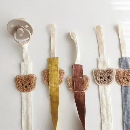 Bear Baby Pacifier Chain Clips