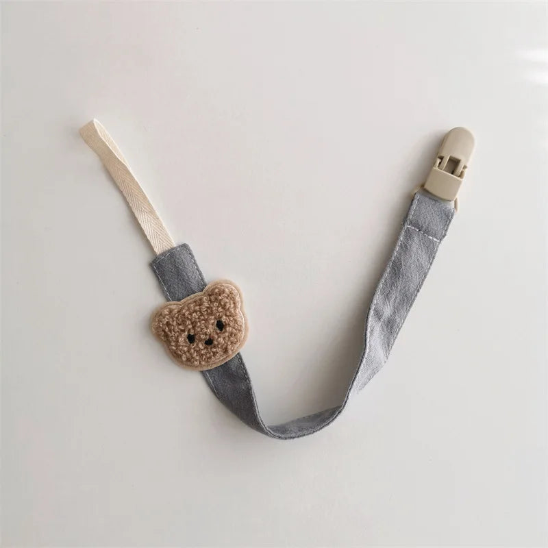 Bear Baby Pacifier Chain Clips