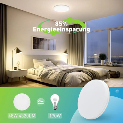 Modern LED Ceiling Light – Round Flush Mount for Kitchen & Home