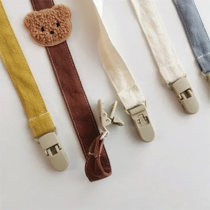 Bear Baby Pacifier Chain Clips