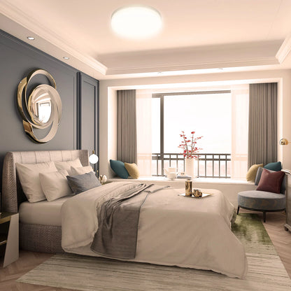 Modern LED Ceiling Light – Round Flush Mount for Kitchen & Home