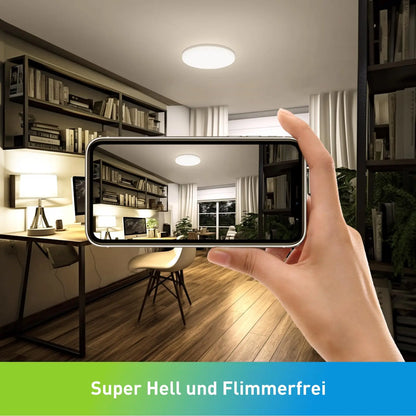 Modern LED Ceiling Light – Round Flush Mount for Kitchen & Home