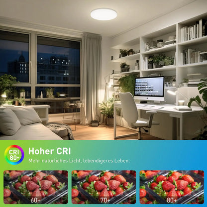 Modern LED Ceiling Light – Round Flush Mount for Kitchen & Home