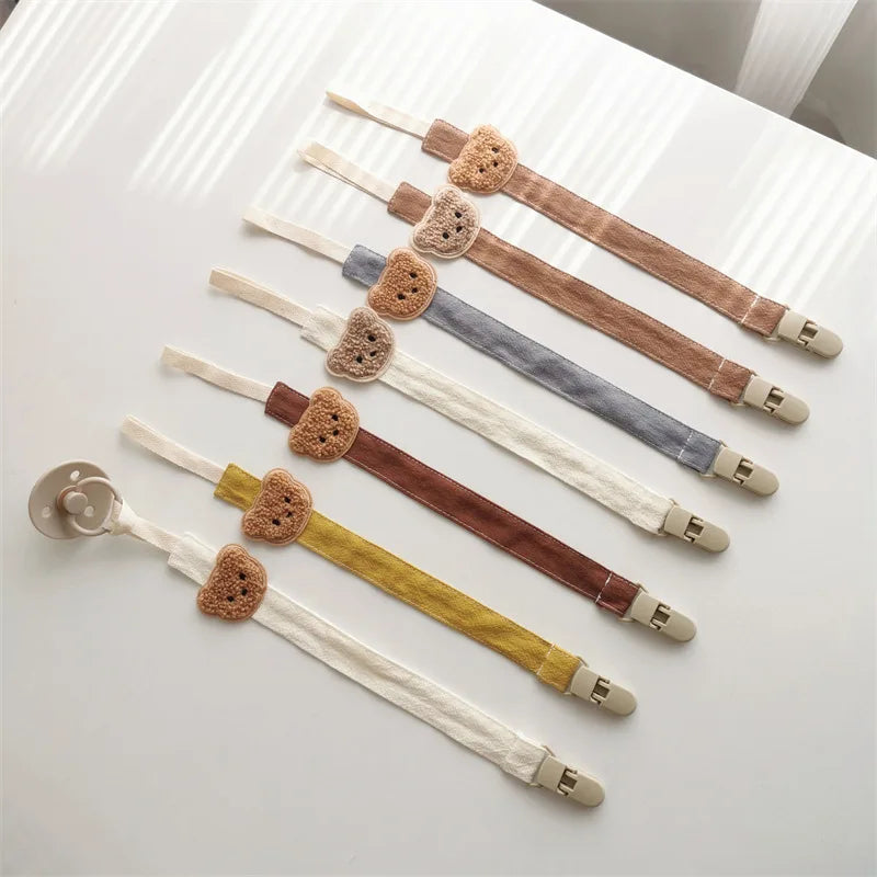 Bear Baby Pacifier Chain Clips