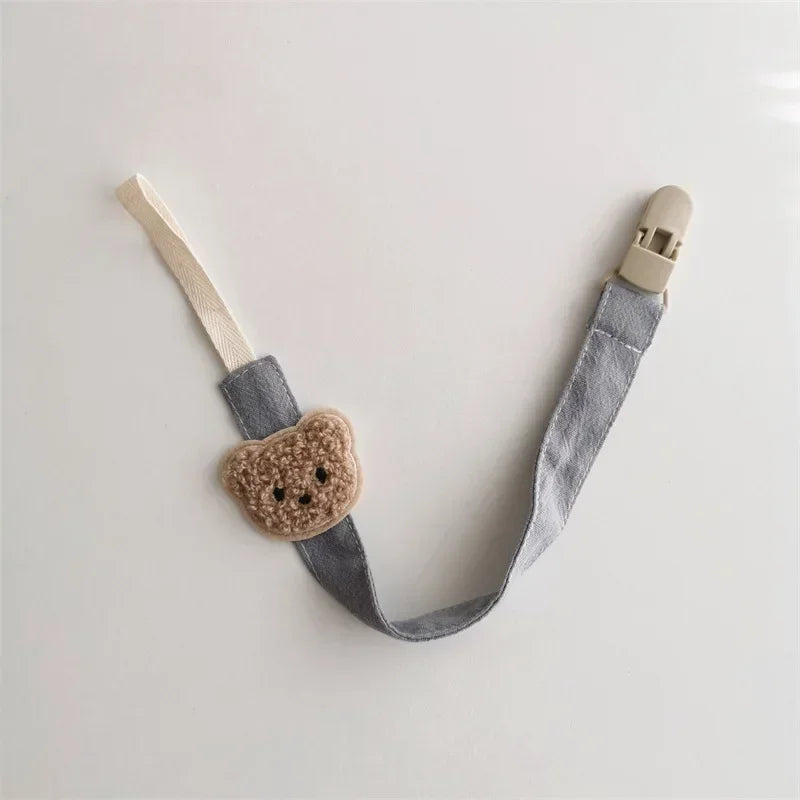 Bear Baby Pacifier Chain Clips