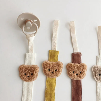 Bear Baby Pacifier Chain Clips